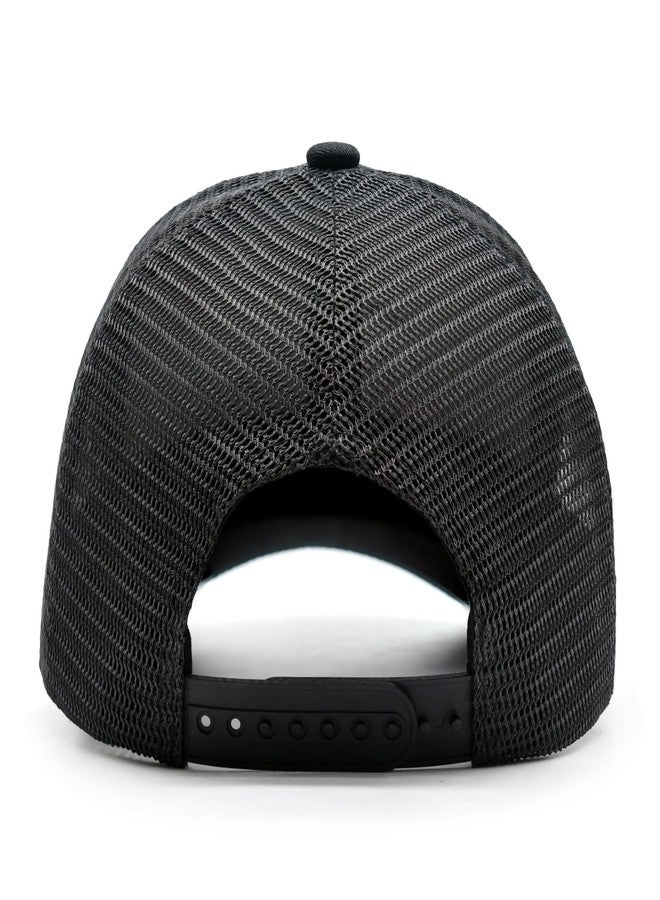 HAFOUXIGM Best Dad Ever Trucker Hat, Adjustable Mesh Snapback Father Baseball Caps for Men, Birthday Gifts for Dad Husband from Daughter Wife Son Black - Image 5